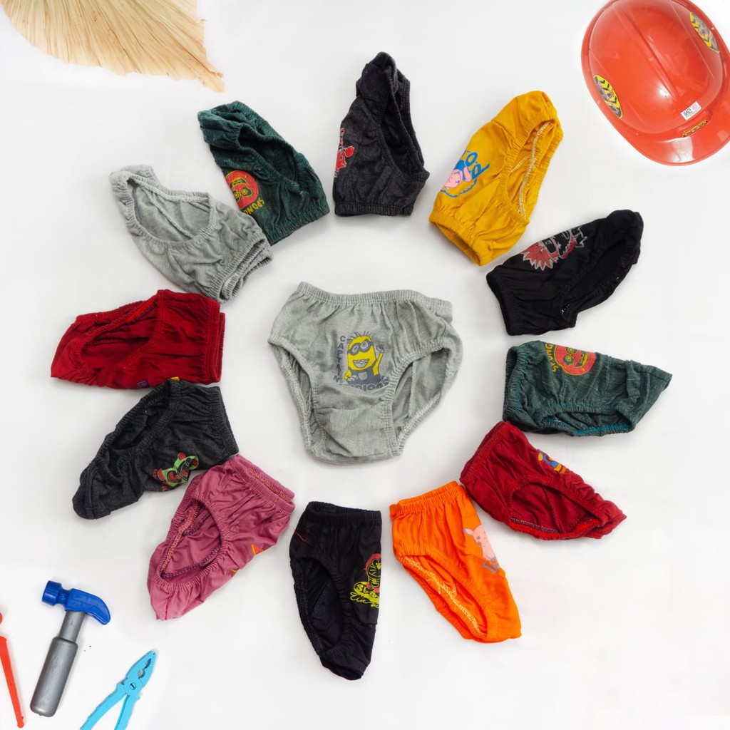 Celana Dalam anak Sablon 1 Kodi 20 Pcs