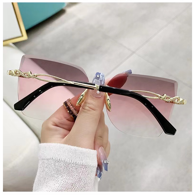 Rowling(ka-271)Sunglasses  Kacamata Hitam Kotak No frame Women Sunglasses Titanium New Arrival Import Kacamata Fashion