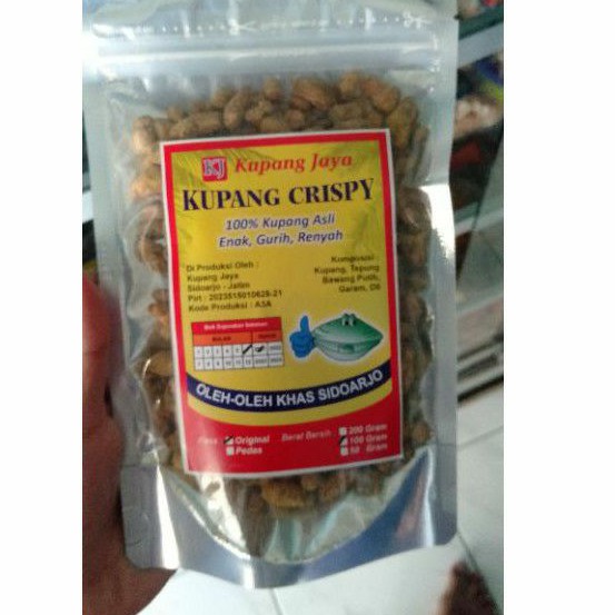 

Kupang Crispy 100gr Rasa Original Oleh-oleh khas Sidoarjo