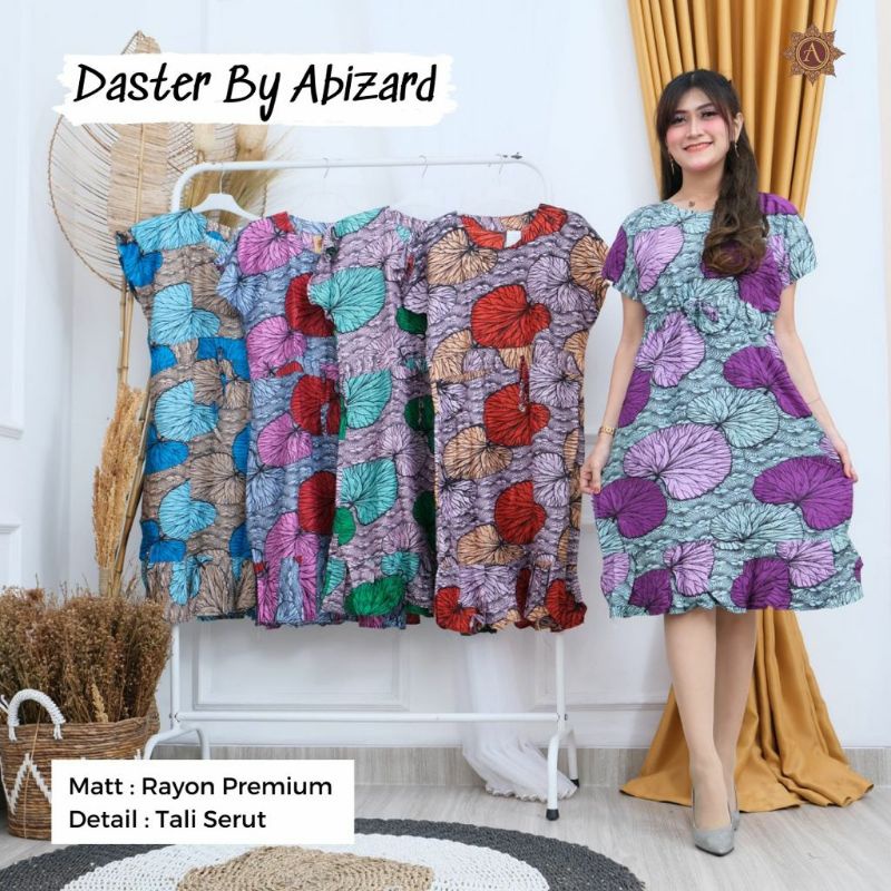 Abizard Daster KIMONO POPPY Busui Friendly LD 120 Tali Pinggang Rayon