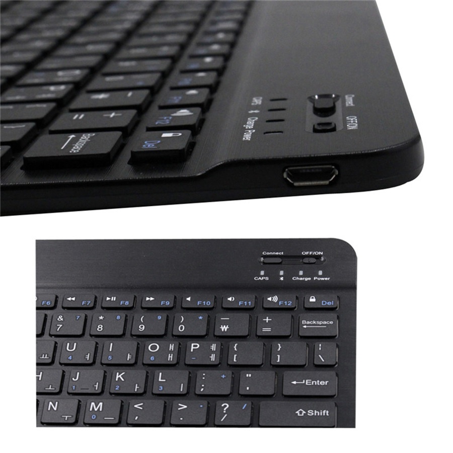 ROCKWARE HB030 - Universal Slim Bluetooth 3.0 Keyboard 10 inch