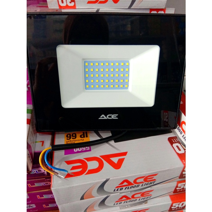 FLOOD LIGHT - LAMPU SOROT ACE 30W, 50W PUTIH