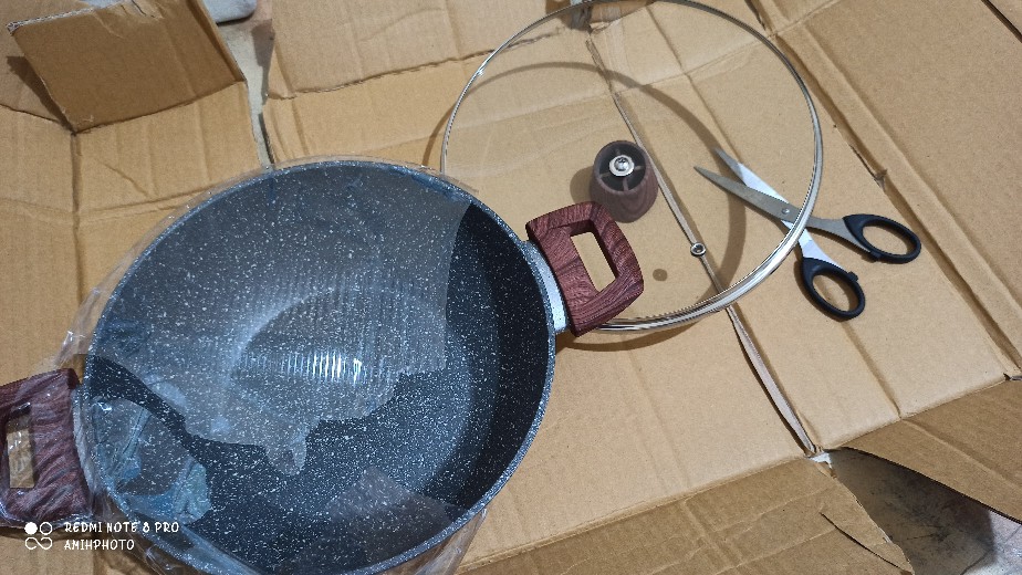 Cypruz - Kuali Marble Coating Series + Tutup 24cm Ki-0647