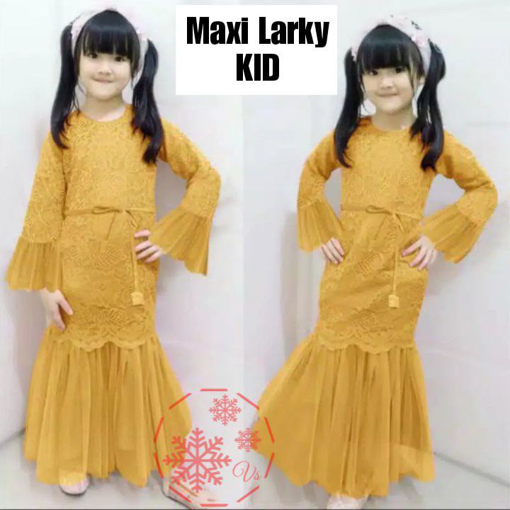 MX LARKY KIDS ANAK / BRUKAT PESTA ANAK WANITA / LENGAN PANJANG