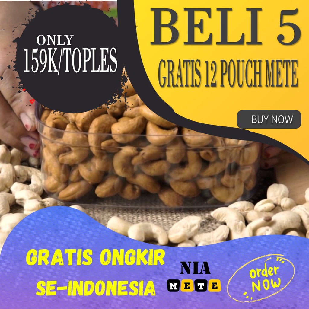 

KACANG METE MEDE GASKARA PREMIUM - TOPLES GOLD VIBES