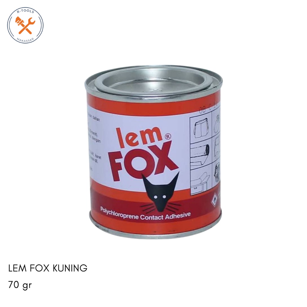 

Lem FOX 70 Gram// Lem Kuning Fox // Lem Kayu // Lem Kulit //Lem Karet Plastik