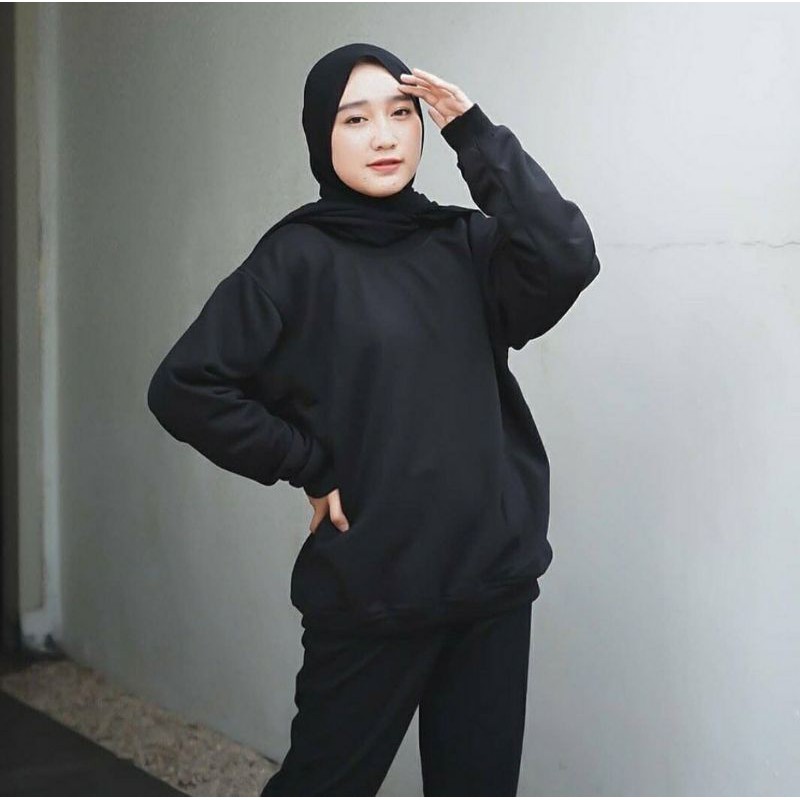 Ranita Basic Sweater - Sweater polos bahan fleece