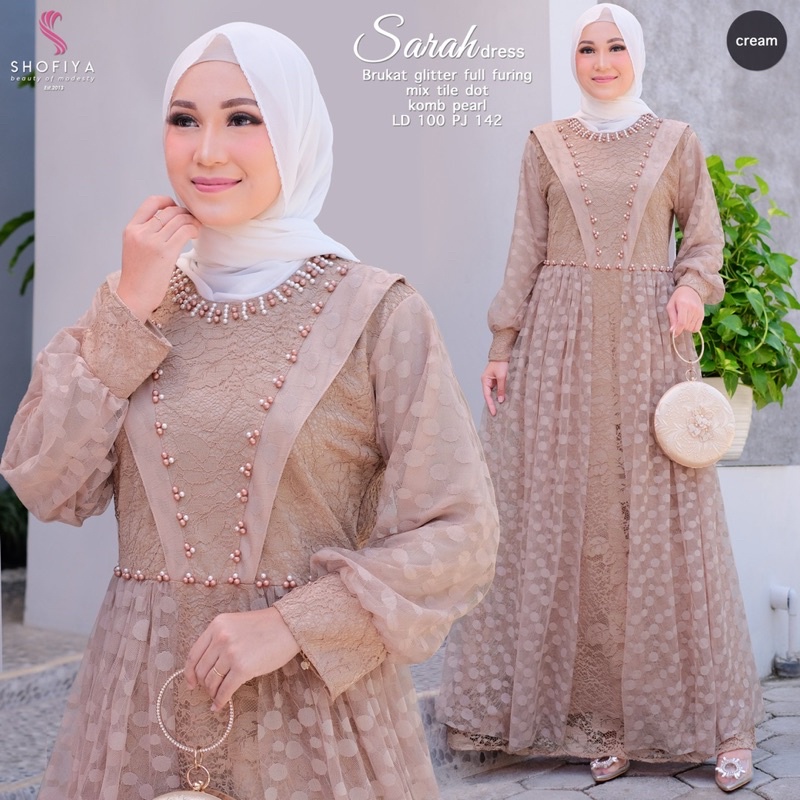 SARAH DRESS BY SHOFIYA (DRESS BROKLAT BY SHOFIYA)