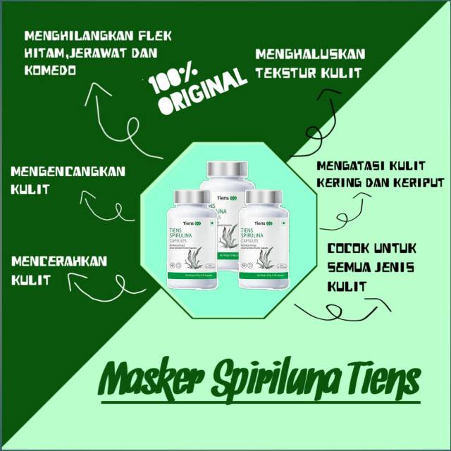 Masker Spirulina TIENS produk 100% original