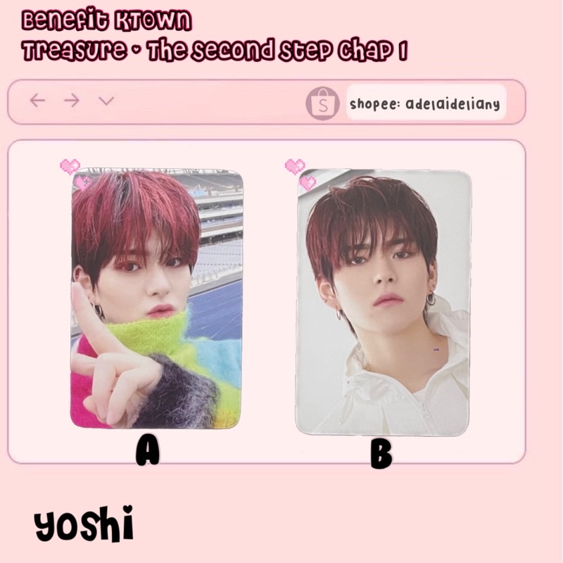 [READY] PHOTOCARD (PC) Yoshi Treasure Benefit KTOWN POB - The Second Step TSS Chapter One JIKJIN DAR