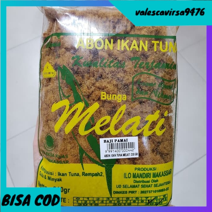 

⭐BISA COD⭐ Abon Ikan Tuna Melati 210gr