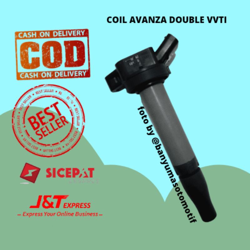 COIL IGNITION GRAN AVANZA DOUBLE VVTI KOEL KOIL KUIL AVANZA 1.5 TERIOS RUSH AVANZA DOBEL VVTI