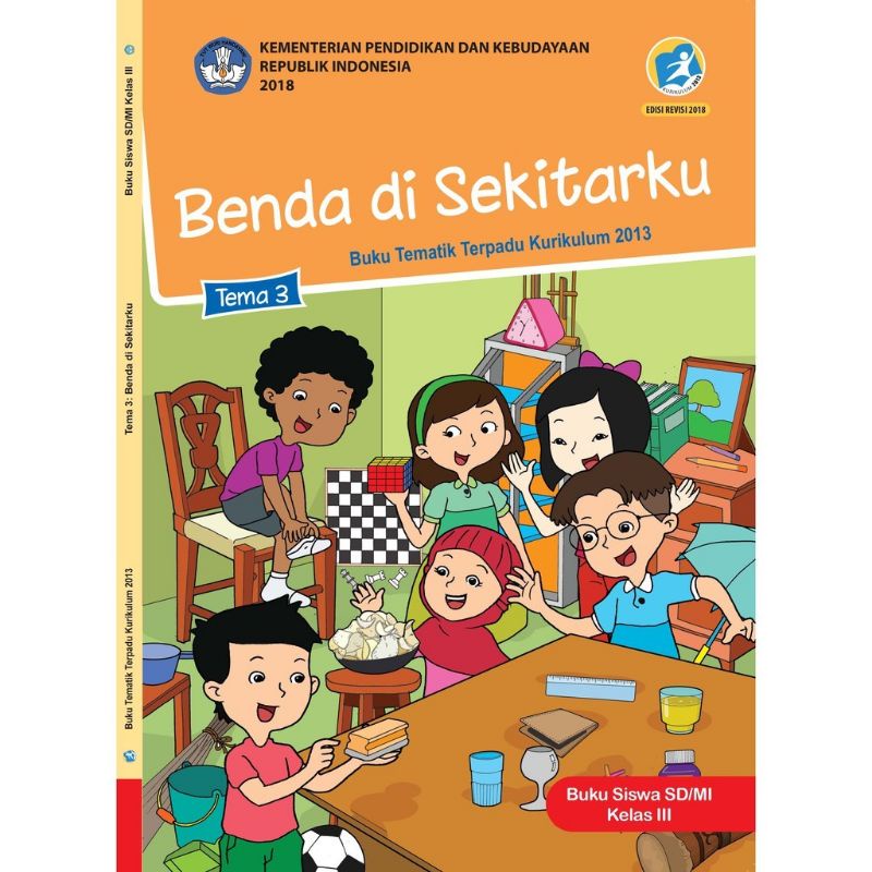 PAKET BUKU TEMATIK KELAS 3 SD TEMA 1 2 3 4 KURIKULUM 2013 REVISI KEMENDIKBUD