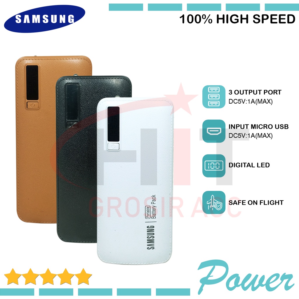 Power Bank Samsung POWER 19800mAh With LED Light Dengan LED Digital
