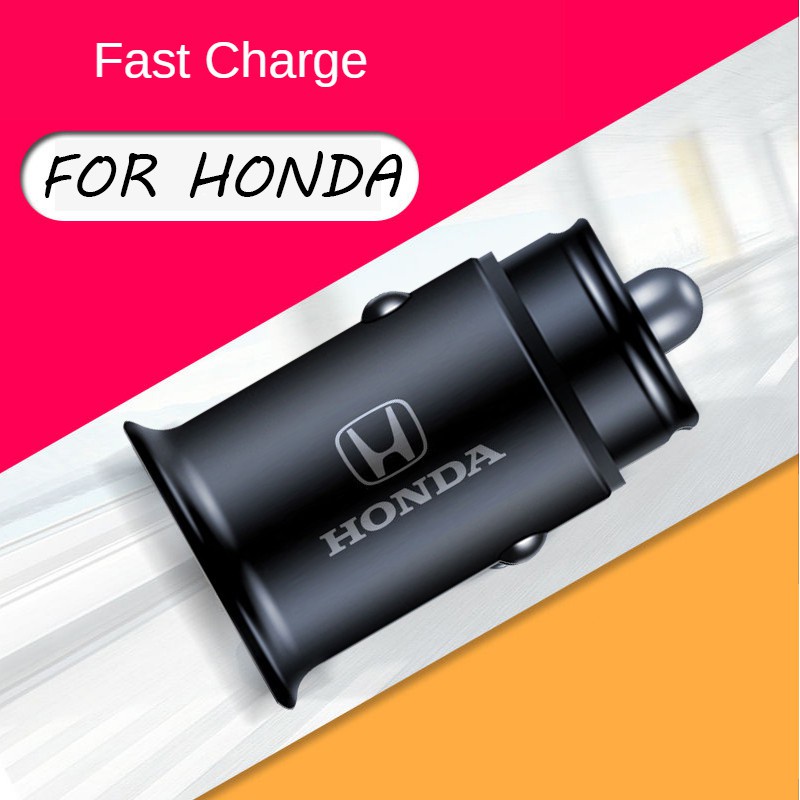 Charger Mobil MINI USB 4.8A / QC4.0 Fast Charging Untuk Honda City / C70 / Vezel / Stream / Fit / Freed / CRV / Hv / Jazz