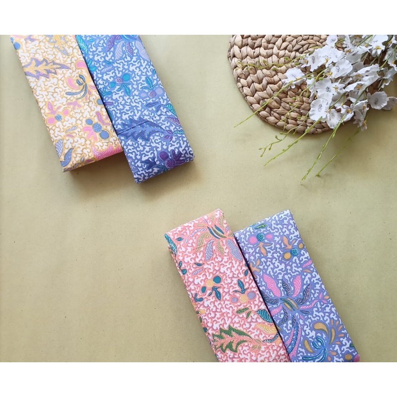 KAIN BATIK SET EMBOS /SET KEBAYA Kain Batik soft pekalongan Kain EmbosPolos Kain BatikAtasan Couple