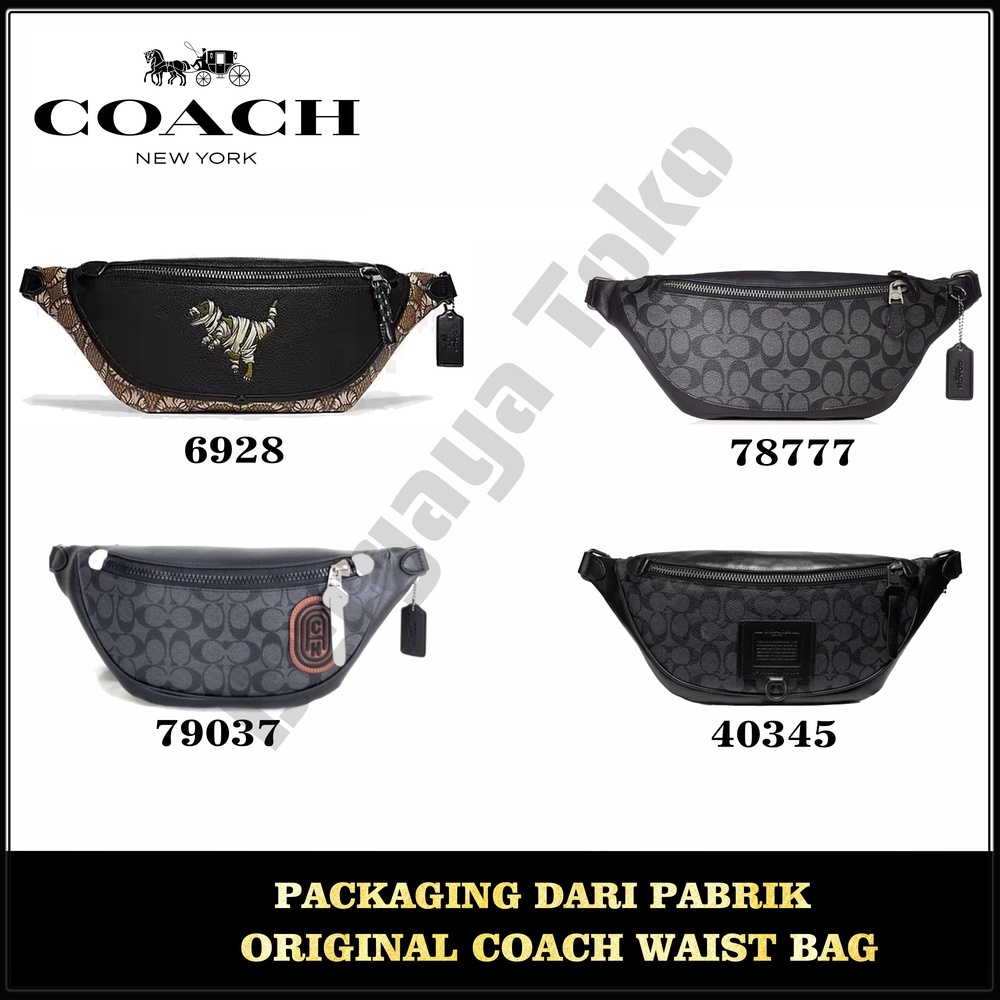 [READY STOCK] Coach original tas pinggang/Coach 6928 78777 79037  40345 Coach men's pockets Inclined