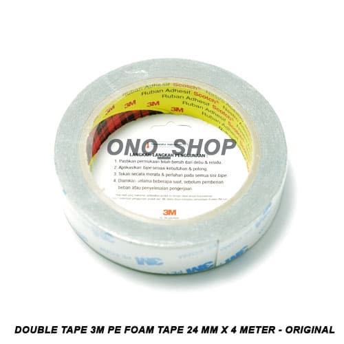 

Mudah Double Tape 3M Pe Foam Tape 24 Mm X 4 Meter - Original Bergaransi