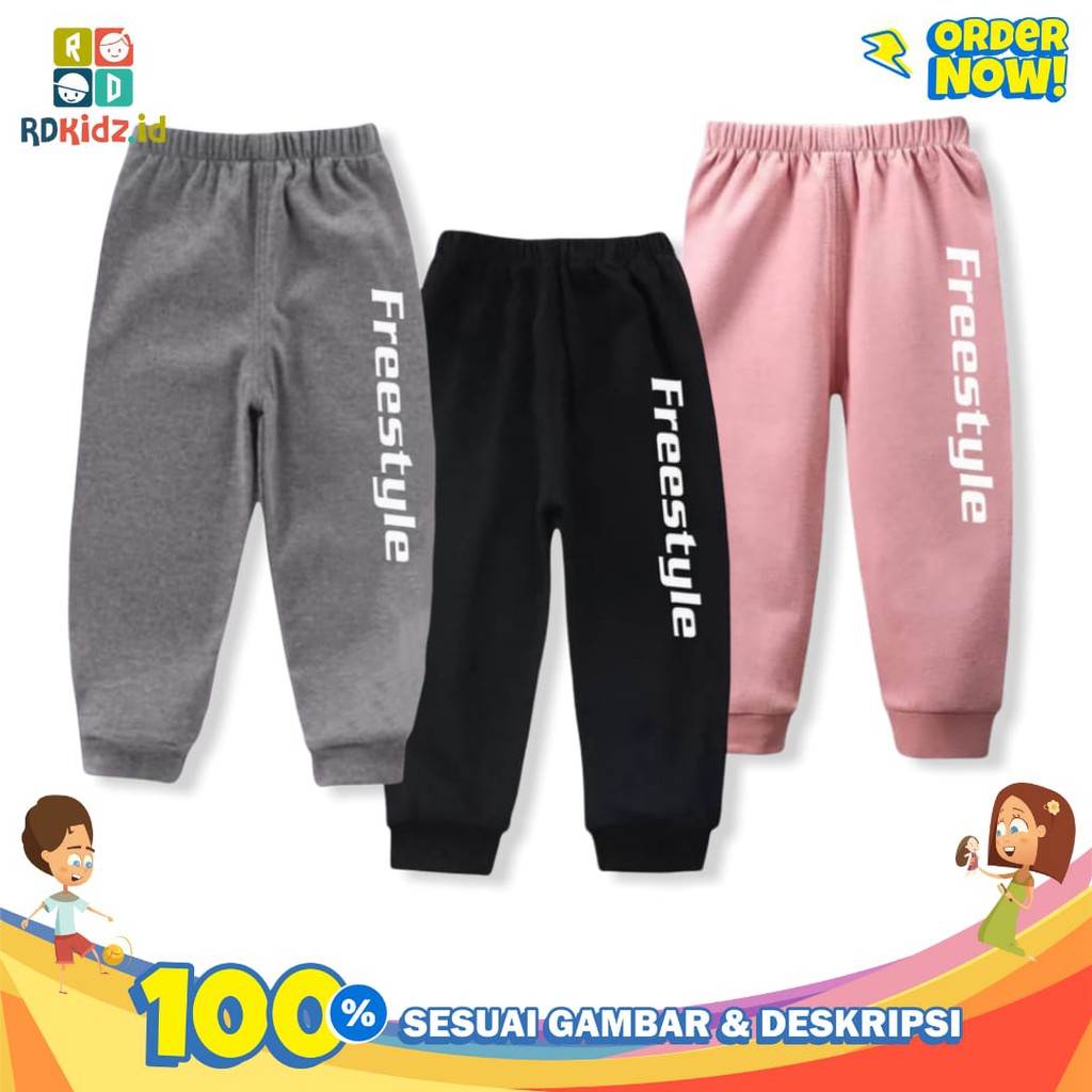 Rdkidzid Celana Jogger Anak Laki Laki &amp; Perempuan / Celana Training Anak Laki Laki &amp; Perempuan / Joger Anak Laki Laki &amp; Perempuan