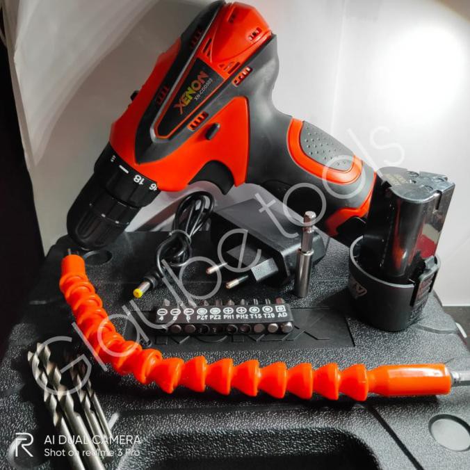 -READY- MESIN BOR CORDLESS XENON CDD 505 / MESIN BOR CHARGERS DRILL
