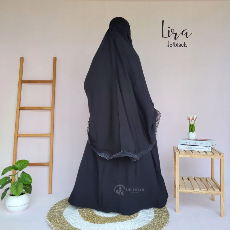 SET GAMIS SYAR'I LIRA JETBLACK ARAB