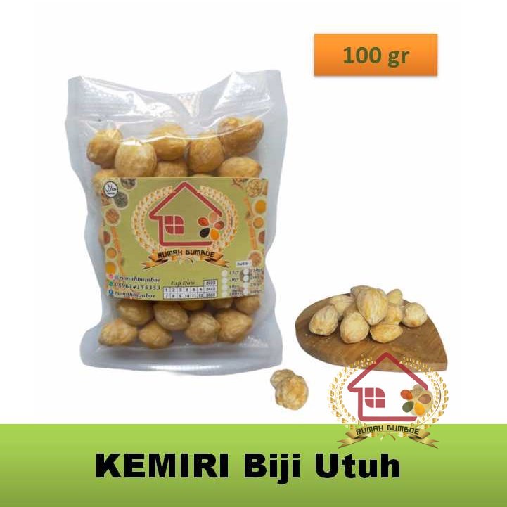 

(100 gr) BIJI KEMIRI UTUH / Candlenut Whole Premium