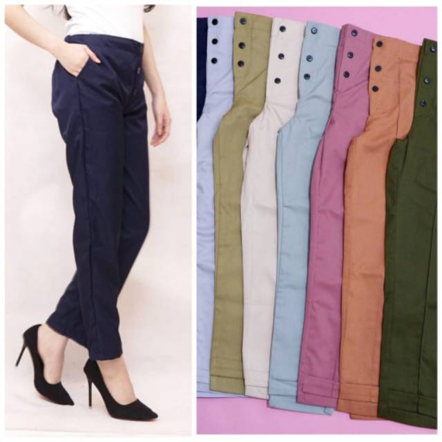 Fourfashion Celana Ebilla New Stuff Chinos Double Button