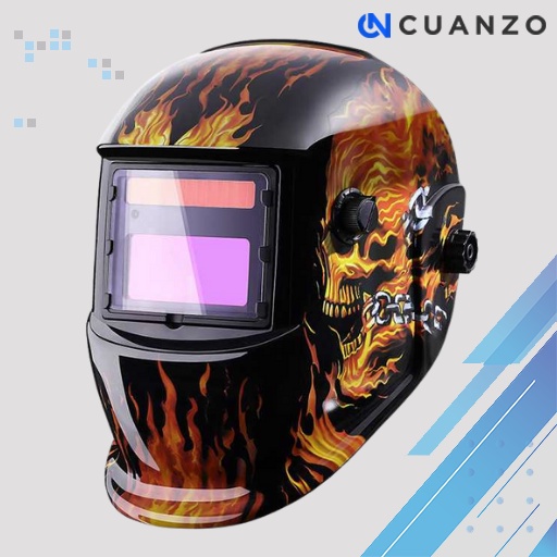 Helm Las Otomatis Auto Darkening Welding Helmet / Topeng Kedok Helm Helem Las Lisrik Auto Drakening Automatic Auto Dark Welding Otomatis Gelap Kacamata Full Wajah Kdk Buka Tutup / Pelindung Mata Wajah Las Listtrik / Kacamata Las Listrik Gelap Terang Murah