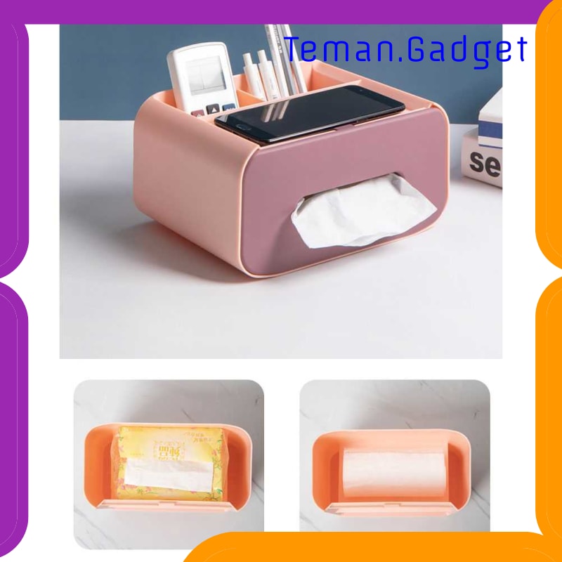 TG-DG2030 FIQILE KOTAK TISU ORGANIZER WITH SMARTPHONE HOLDER - ZJ012