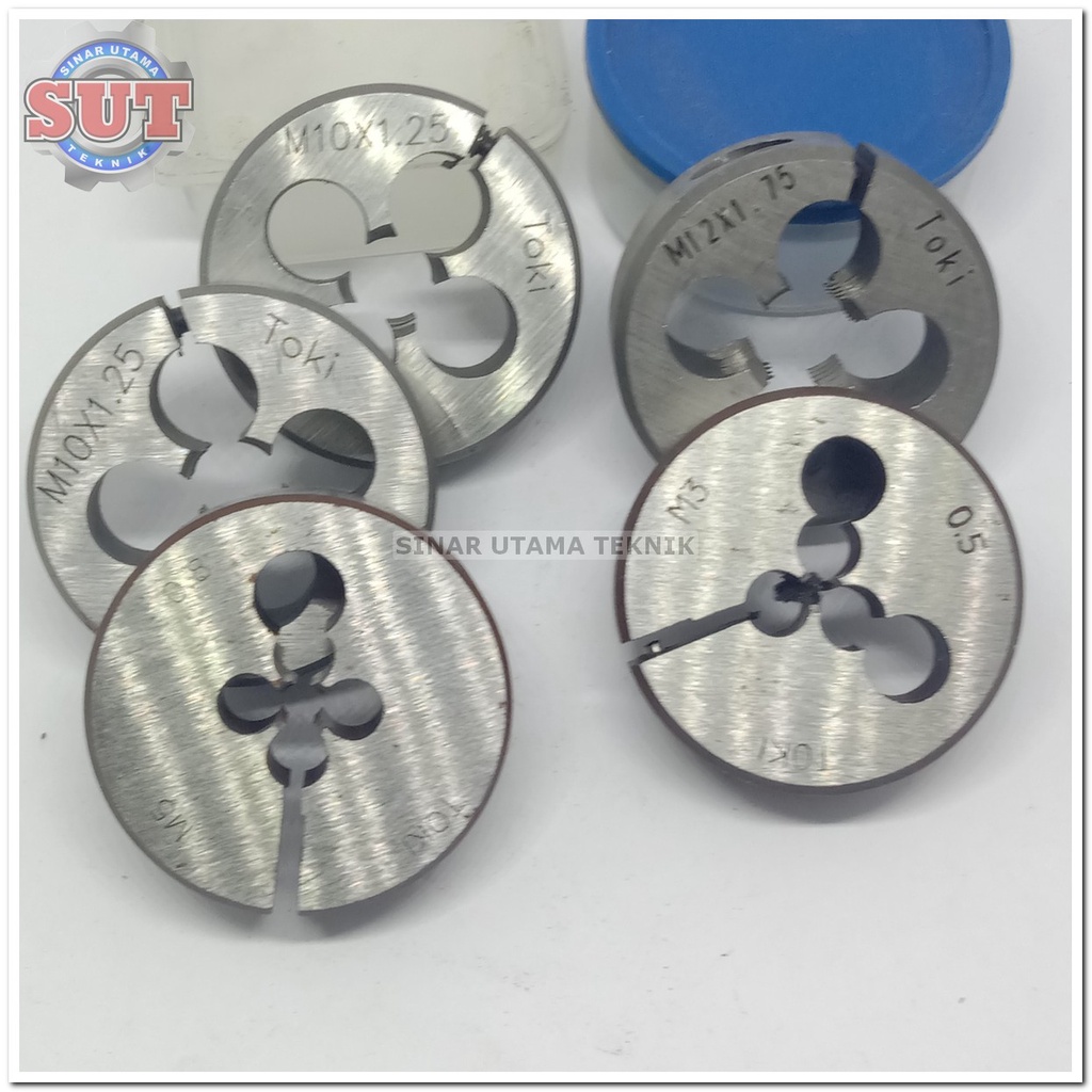 Snei 3x0.5 snai round dies senai pembuat ulir drat luar