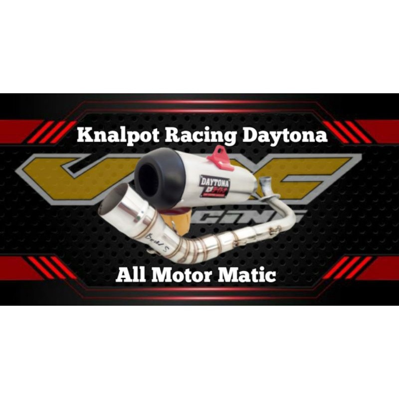 KNALPOT RACING DAYTONA NMAX NEW NMAX OLD AEROX 155 LEXI HONDA PCX 150 HONDA ADV 150 VARIO 150/125
