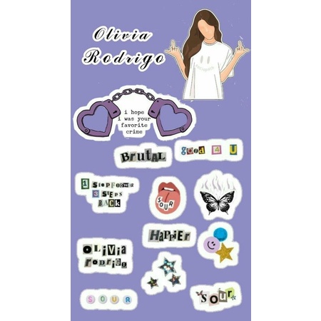

Olivia Rodrigo sticker aesthetic (baca deskripsi)
