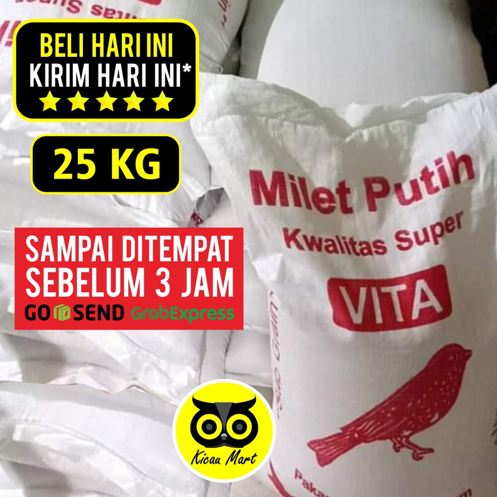 PAKAN BURUNG BIJI MILET VITA KARUNGAN KARUNG GROSIR MAKANAN HARIAN LOVEBIRD KENARI PREMIUM BJMVK