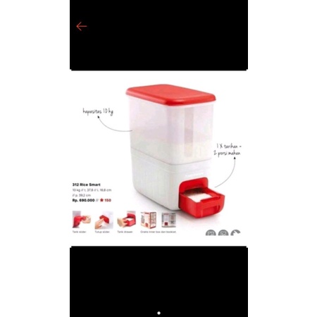 Preloved Tupperware Rice Smart | tempat beras