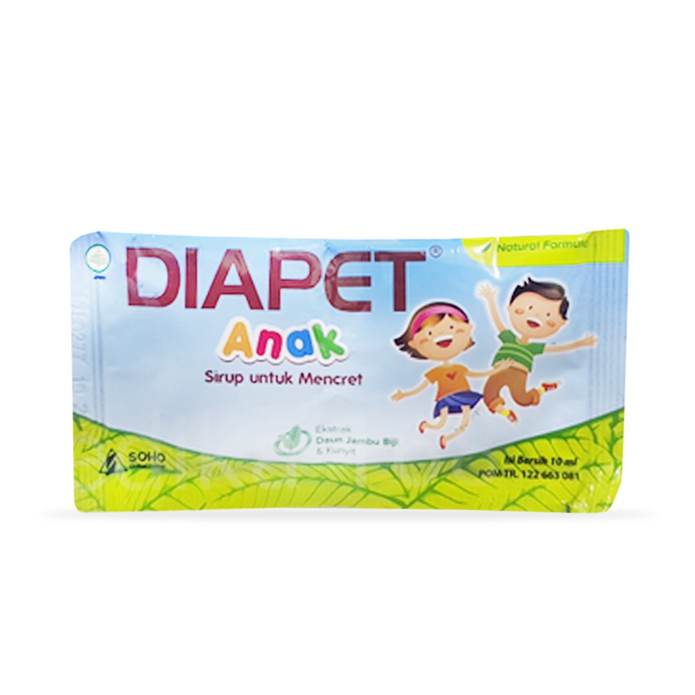 DIAPET ANAK SACHET 10 ML - Obat Diare Mencret Anak Sirup Mules