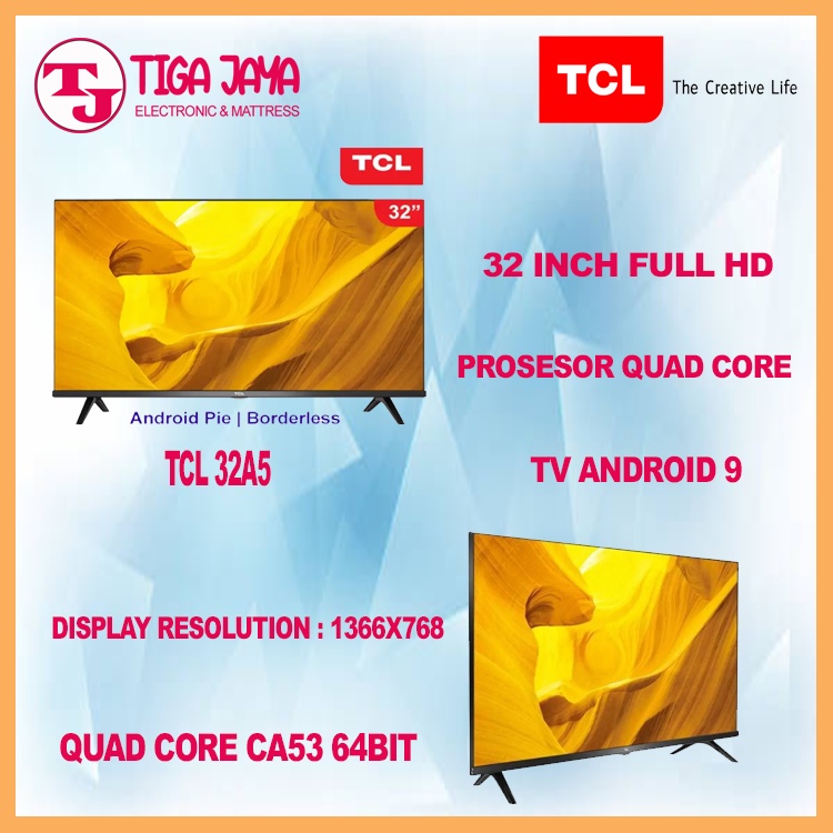 TV TCL 32A5 Smart Android LED Digital TV 32 Inch TCL 32A SMART TV TCL