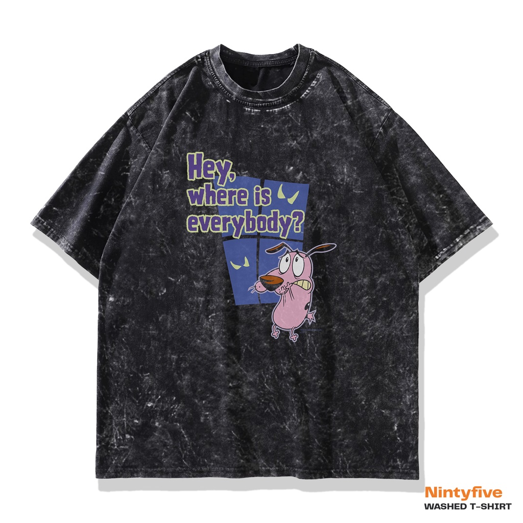 T shirt Anime Courage Oversized Wash | Kaos Baju Anime Oversize Sand Wash