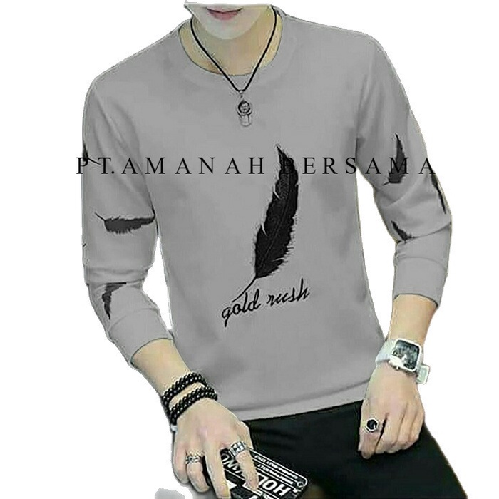 Baju Lengan Panjang Pria / Sweater Pria / Baju Pria Polos / Baju Murah Cowok / Kaos ABG / Kaos Pria 