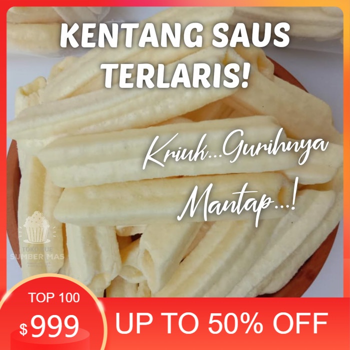 

Aneka macam KENTANG SAOS / KENTANG SAUS / POTATO / CAMILAN KILOAN 500 GR Terima kasih!!!