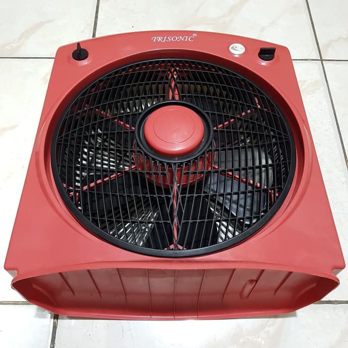 Trisonic 1208 Box Fan 12 inch - Kipas Angin Kotak - Meja - Duduk - Lantai
