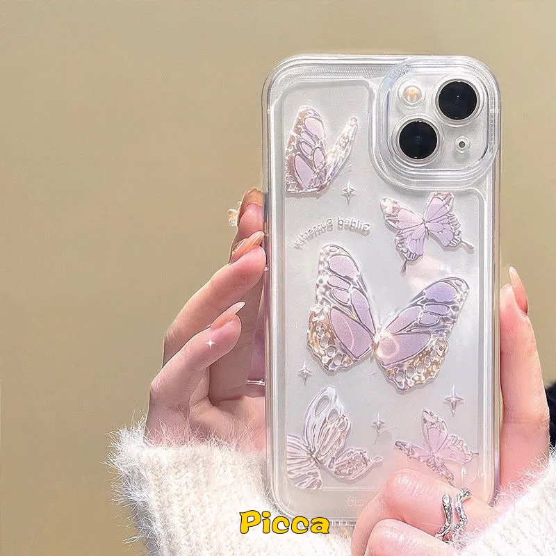 Ins Casing TPU Xiaomi Mi POCO M3 Pro M4 Pro POCO X3 Pro NFC Redmi Note 11 10 11s 9s 11Pro 10S 9 10 Pro Max Plus Redmi 10 9A 9 10C 10C 9T 10C NFC Butterfly