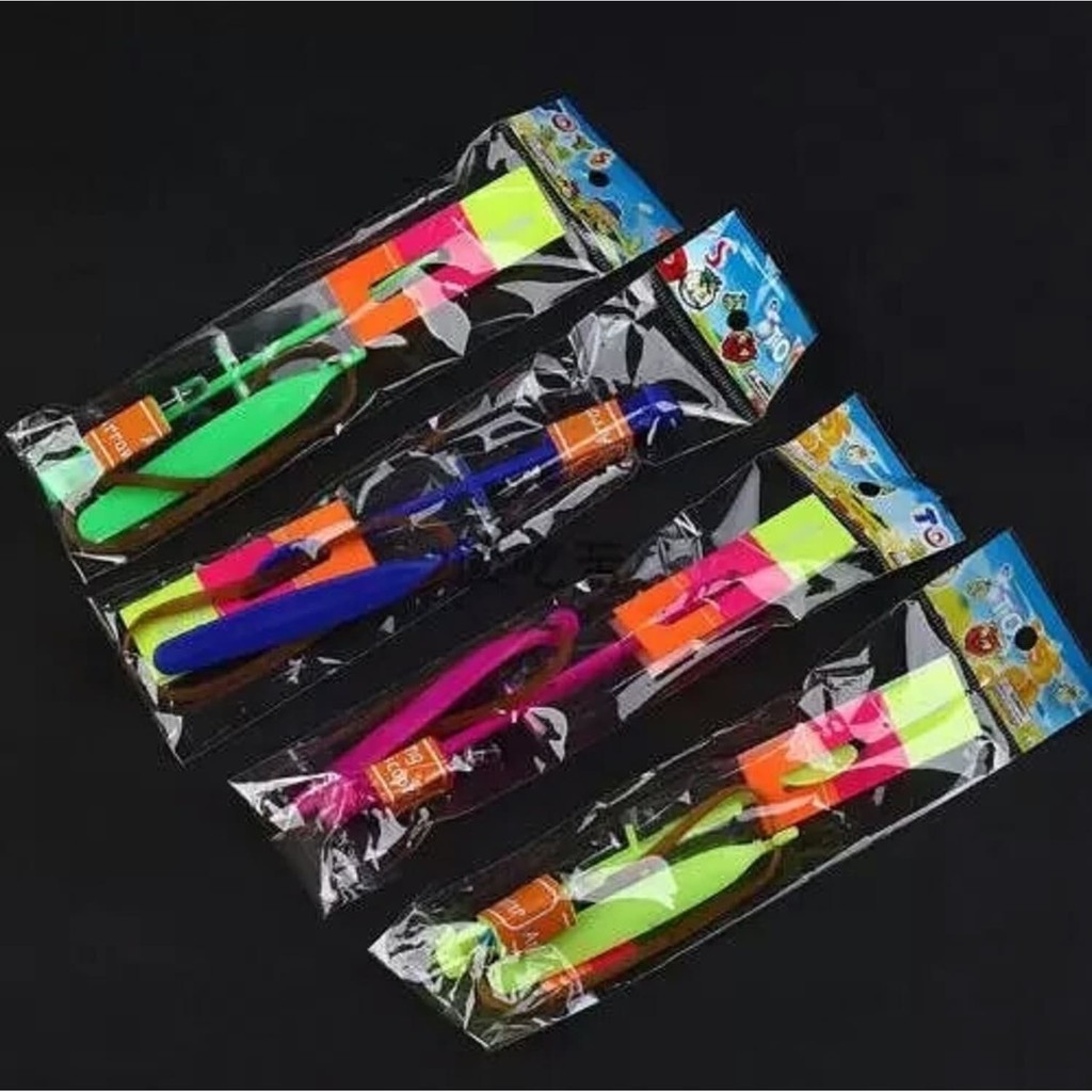 Mainan Slepetan (LED) / Kitiran Terbang / Ketapel Baling2 Lontar