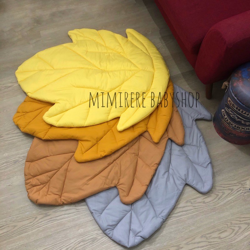 MIMIRERE Mapple Leaf Playmat Bed Cover | Multifunction Playmat Bentuk Bad Cover Room Decor