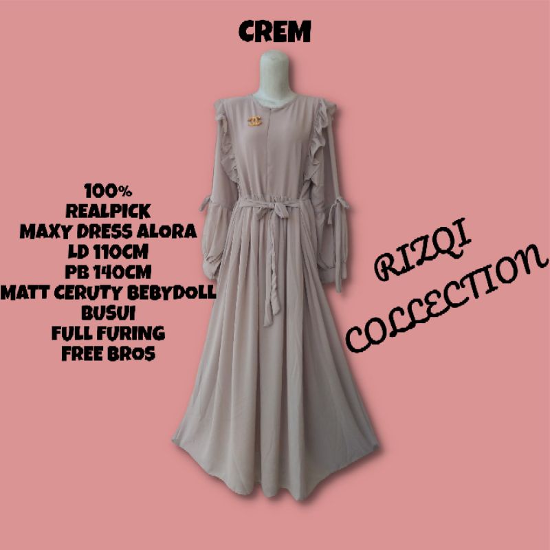 GAMIS BUSUI//KAYANA DRESS//FREE BROSS//DRESS CERUTY BEBYDOOL ARMNANY RIZQI COLLECTION