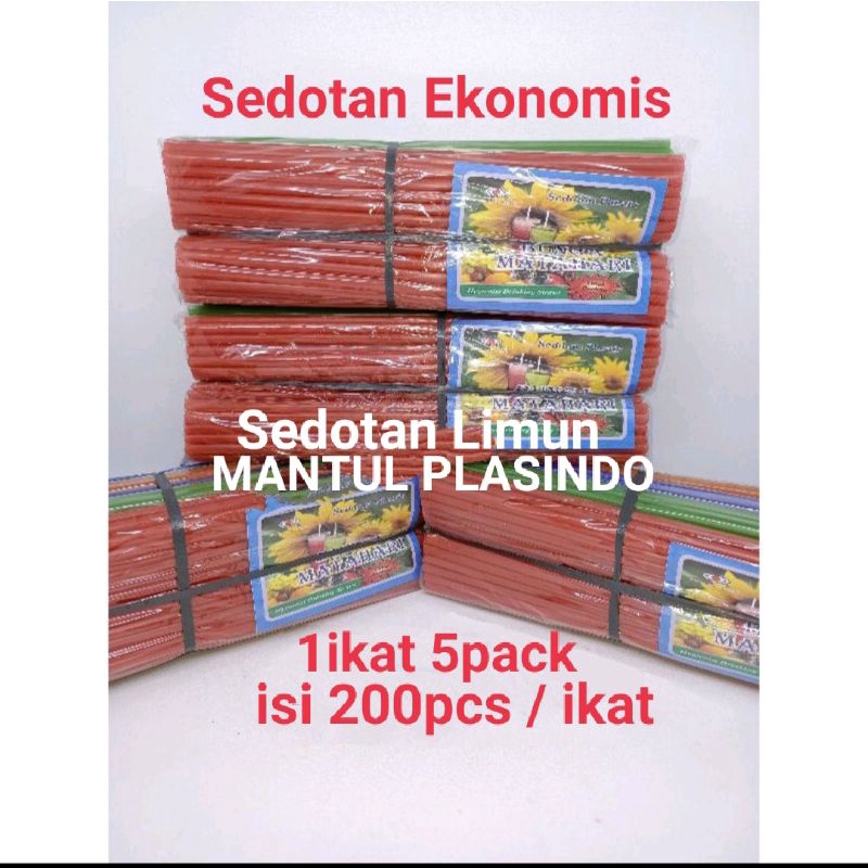Sedotan Limun Super  35pcs x 5pack / ikat
