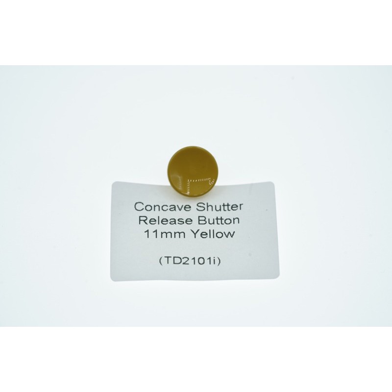 Yellow 11mm Metal Soft Shutter Release Button Concave - Tombol Shutter Kamera Cekung - TD2101i