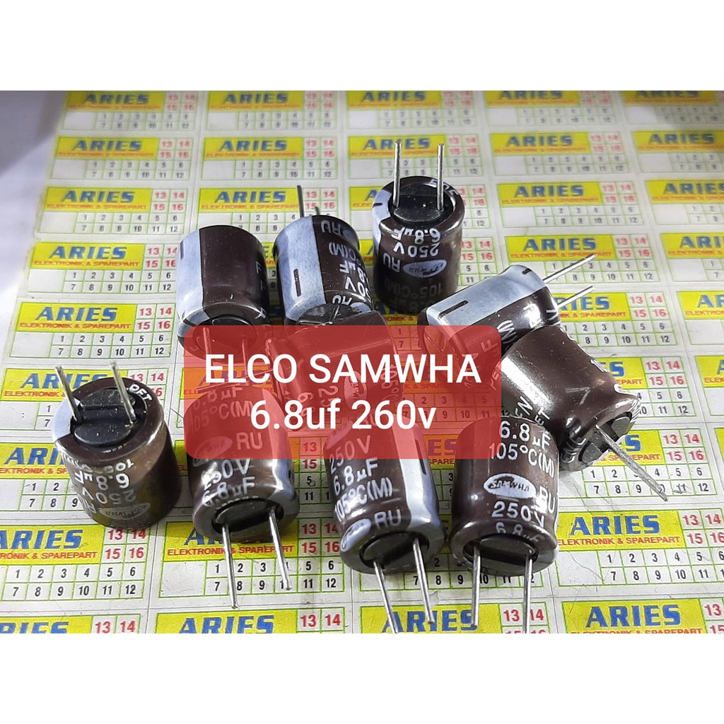 ELCO 6.8uf 250v ORIGINAL SAMWHA