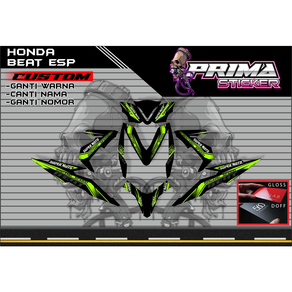 Decal Sticker honda Beat esp custom full body, beat esp
