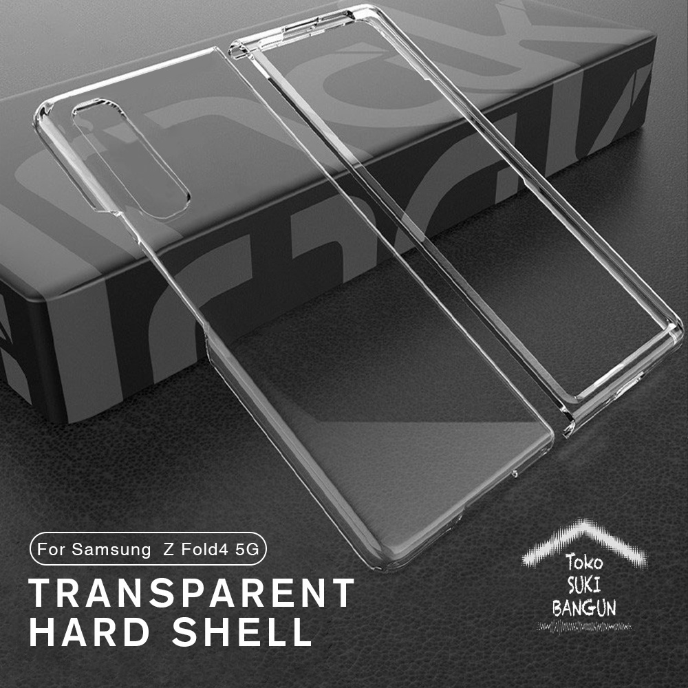 Case Samsung Galaxy Z Fold4 Fold 4 Hard Transparent Clear Cover Pouch Protector Casing ZFO4-001