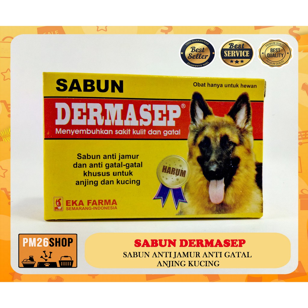 SABUN ANTI JAMUR ANTI GATAL ANJING KUCING DERMASEP